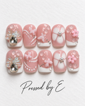Custom Girly 3D Trendy Nail Sets